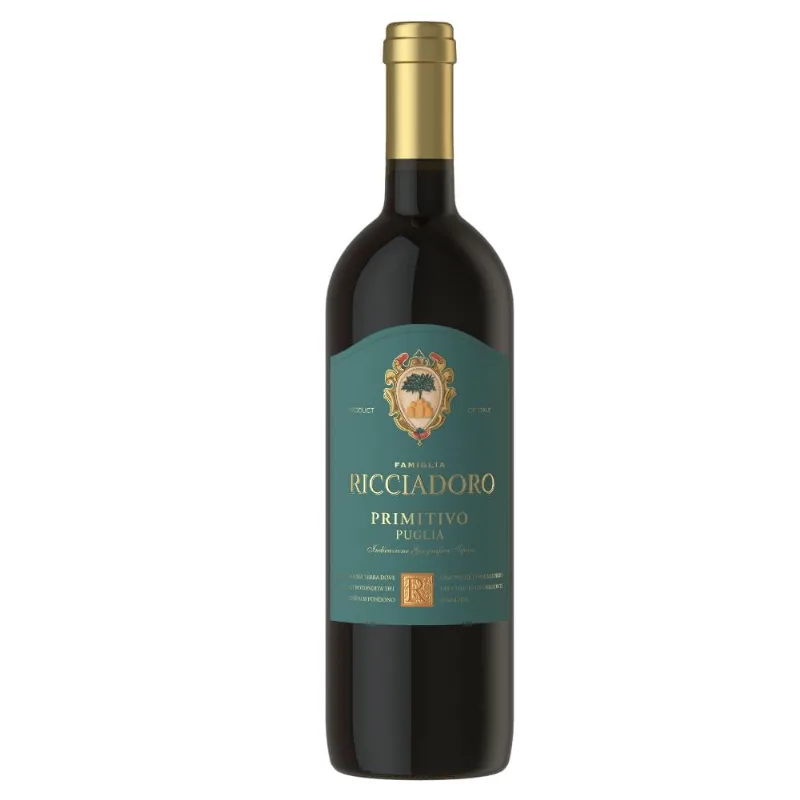 Vinho Tinto Italiano Famiglia Ricciadoro Primitivo – Puglia