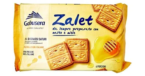 BISCOITO ZALET GALBUSERA 500G - GALBUSERA