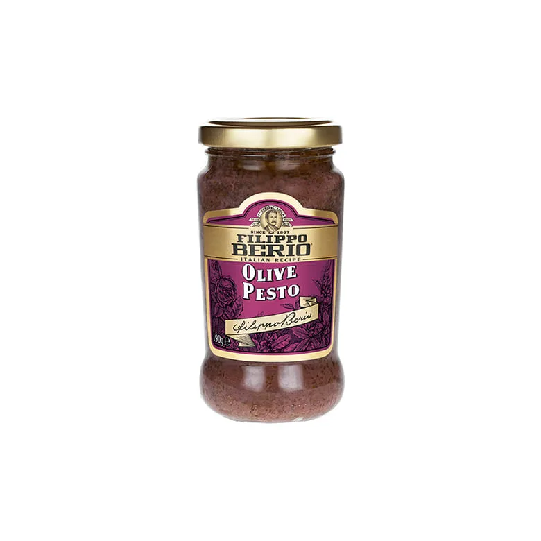 Molho Filippo Berio Pesto Azeitona Preta 190g - Filippo Berio - Mercearia