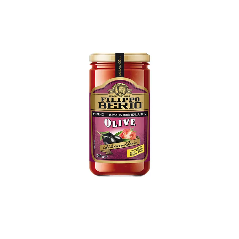 Molho Tomate Filippo Berio Olive 340g - Filippo Berio - Mercearia