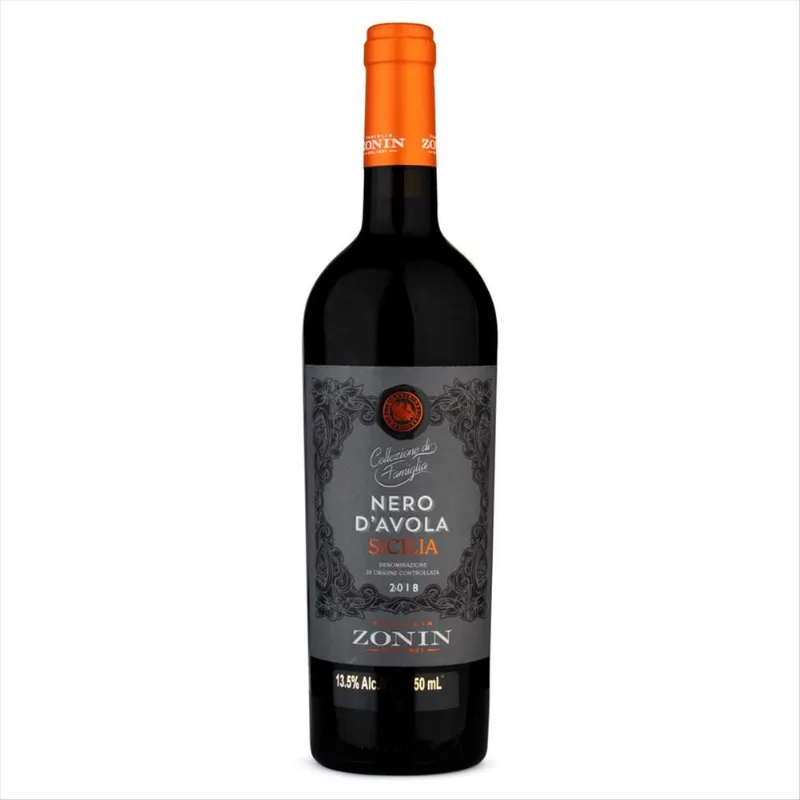 Vinho Tinto Italiano Nero D'avola Sicilia Zonin 750ml