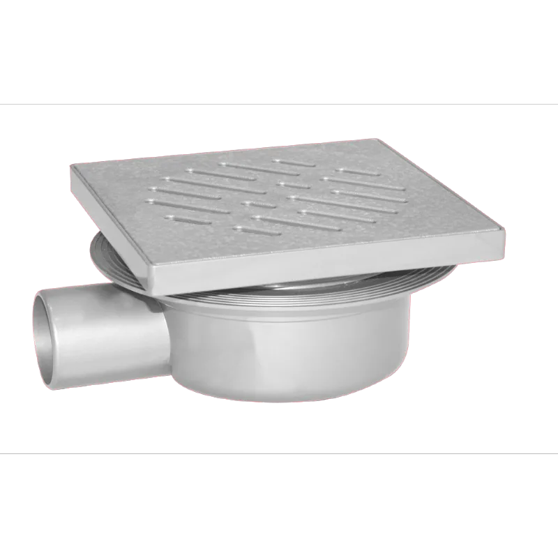 Ralo Sifonado Regulavel 14X14Cm Abs Cinza Odem