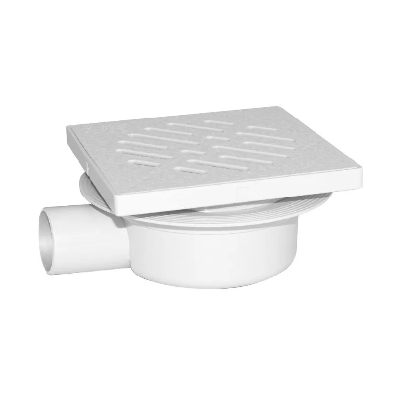 Ralo Sifonado Regulavel 14X14Cm Abs Branco Odem