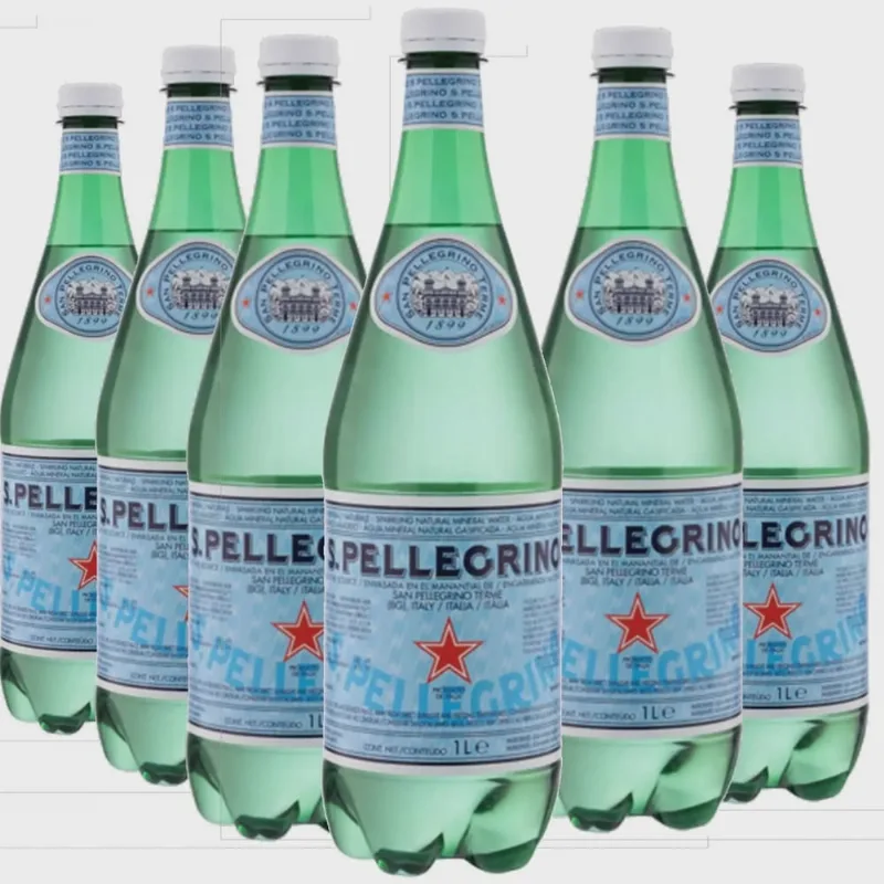 Água san pellegrino mineral com gás pet 1L pack C/6UNID