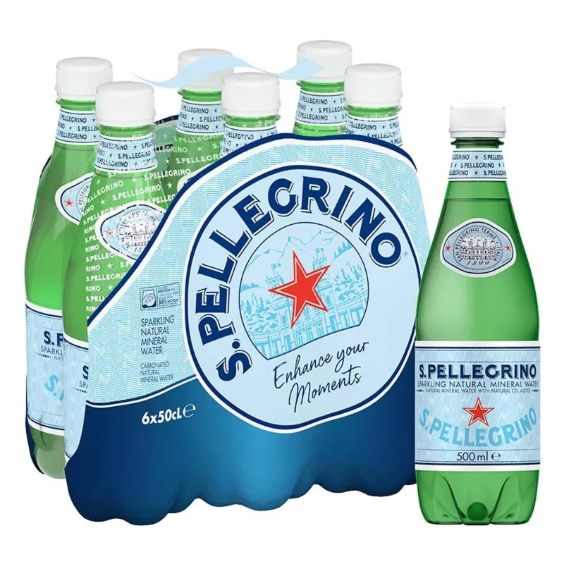 Kit Com 6und Água Mineral Com Gás San Pellegrino Pet 500ml - Não Informado - Bebidas