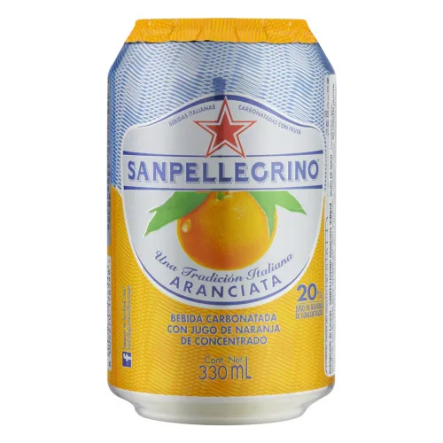 REFRIGERANTE LARANJA SANPELLEGRINO LATA 330ML - Não Informado - Bebidas