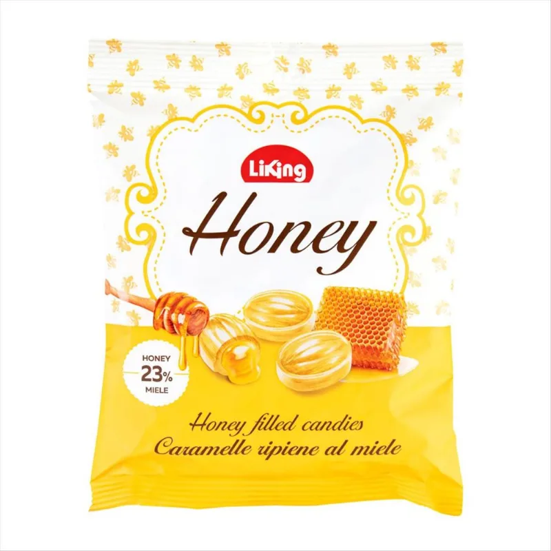 Bala de Caramelo Italiana Liking com Mel 175g