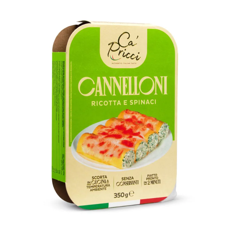 Cannelloni Italiano de Ricota com Espinafre Ca'Pricci 350g