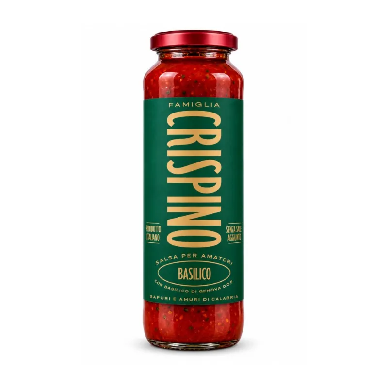 Molho Amatori com Manjericão Crispino 680g