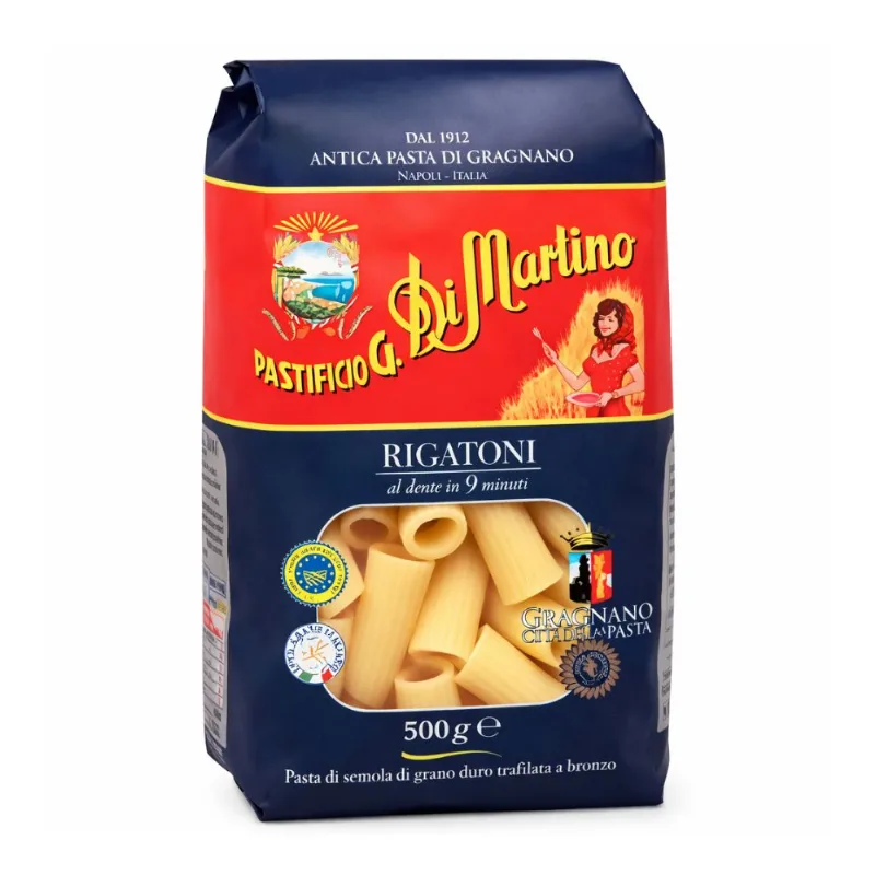 Macarrão Italiano Rigatoni Di Martino 500g