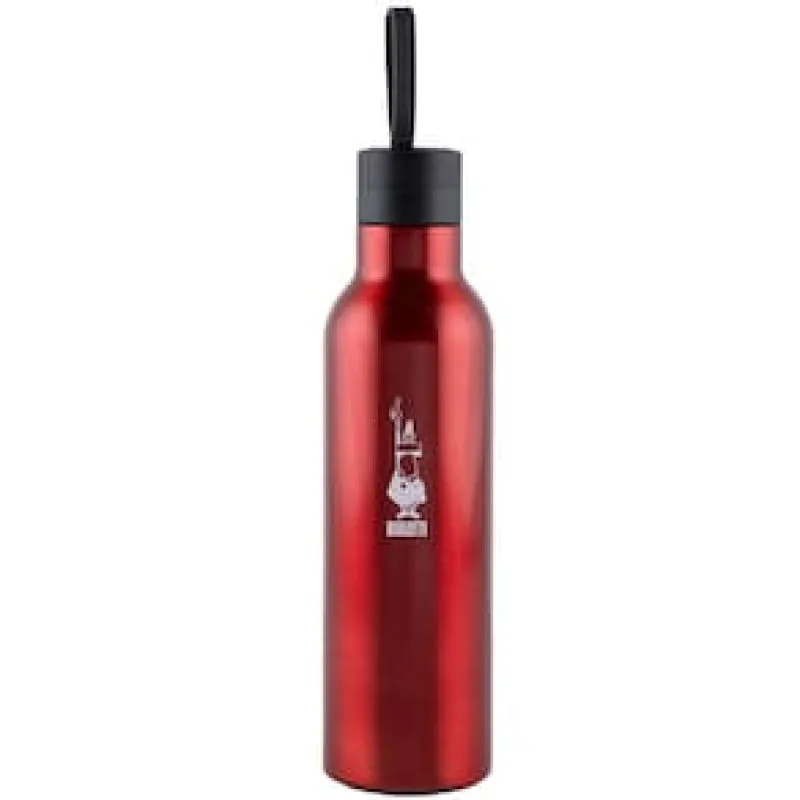 Garrafa Squeeze Bialetti Aço Inox Vermelha - 750ml - Bialetti - Utilidades Domesticas