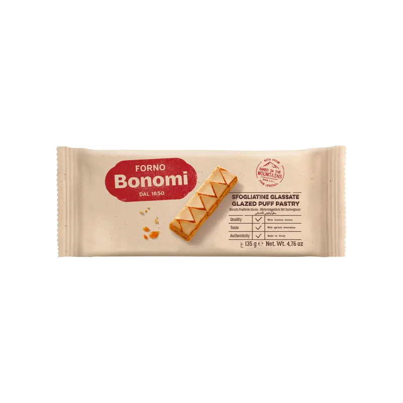 Biscoito Folhado Sfogliatine Forno Bonomi 135g - Forno Bonomi