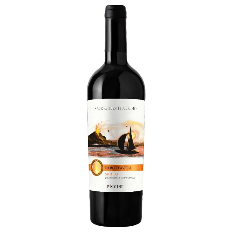 Vinho Italiano Tinto Nero D'avola Sicilia Origines Italicae Piccini 750ml