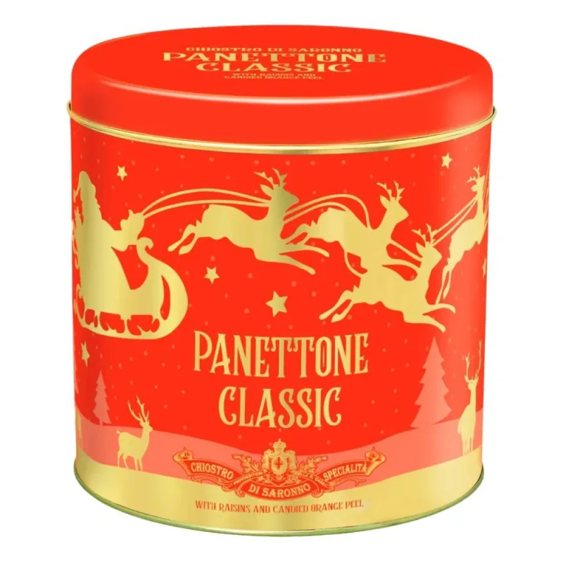 Panettone Italiano Clássico Lata Rena Lazzaroni 1kg - GERAL