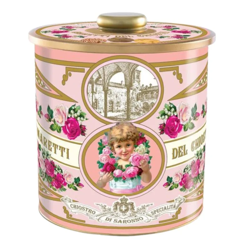 Biscoito Italiano Mix Lata Retrô Rosa Lazzaroni 150g - Lazzaroni