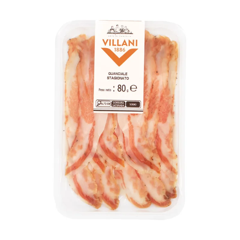 Guanciale Italiana Curada Villani 80g