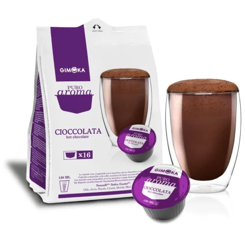 Cioccolata Puro Aroma Gimoka 16 Capsulas - GIMOKA - Mercearia