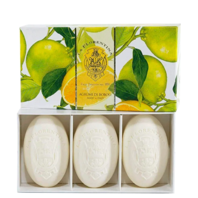 La Florentina Agrumi Di Boboli Citrus - Sabonete Em Barra 3x150g - La Florentina - Higiene Pessoal
