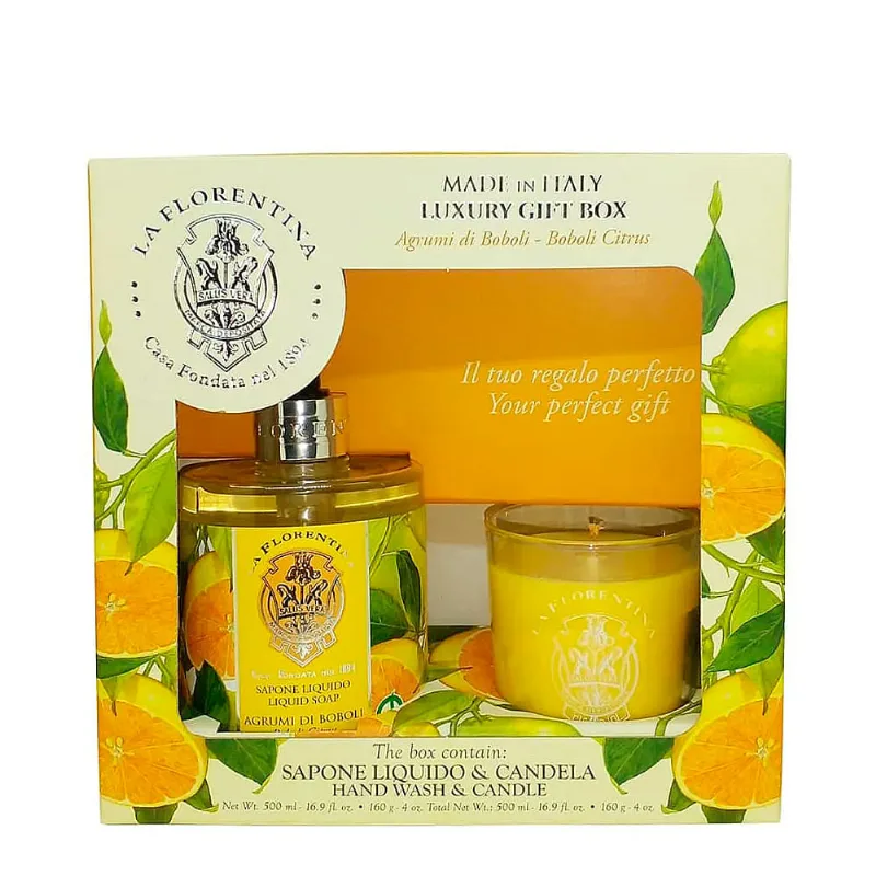Kit La Florentina Bell Relax Citrus - Gel de Banho 200ml + Sabonete 106g + Creme P/ Mãos 75ml