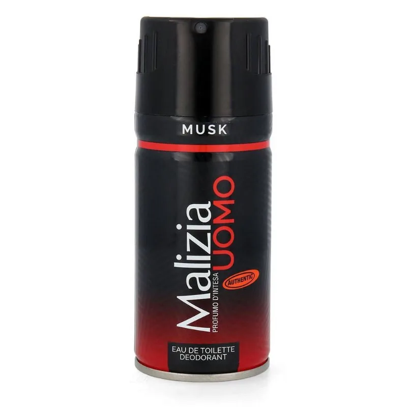 Desodorante Uomo Musk 150ml Malizia Antitranspirante Masculino Desodorantes Malizia Uomo Musk 150Ml