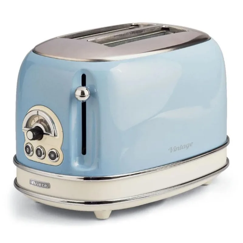 Torradeira Ariete 155 Vintage azul desligamento automático 750w 220 volts