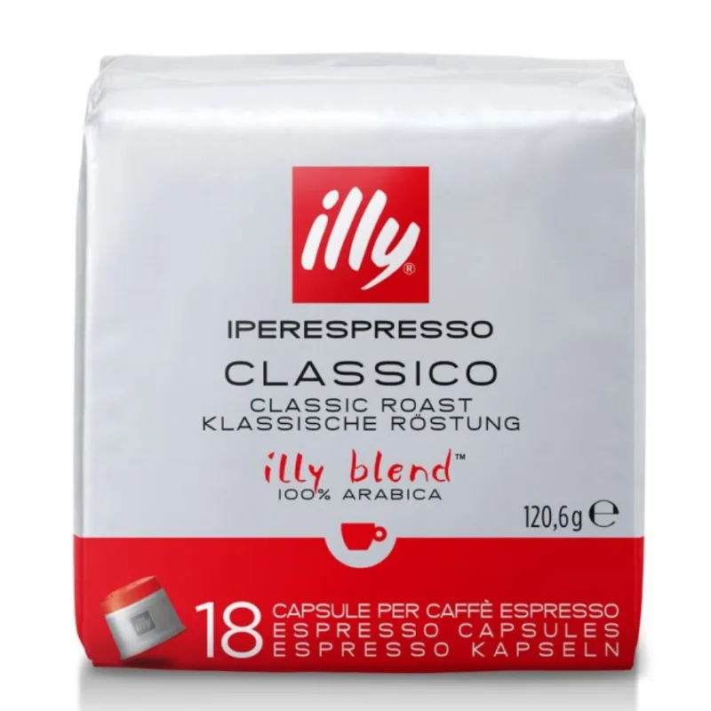 Cápsula de Café Iperespresso Clássico Illy 120,6g com 18 Unidades