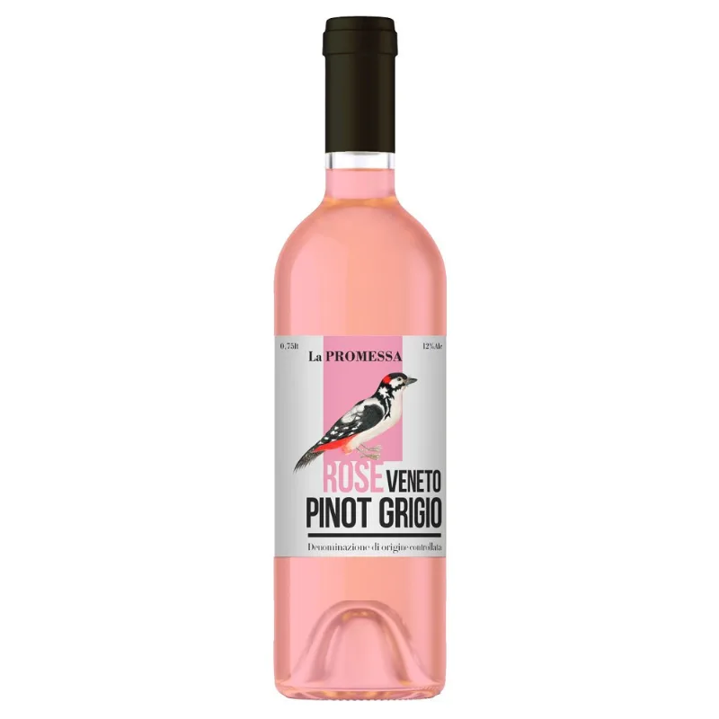 Vinho Italiano Rosé Pinot Grigio La Promessa 750ml