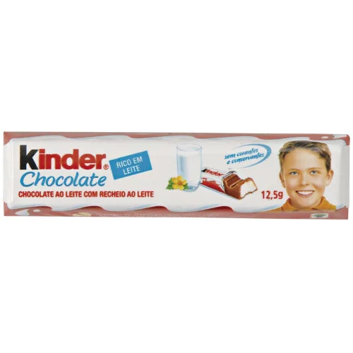 Chocolate Ao Leite Kinder Pacote 12,5g - FERRERO