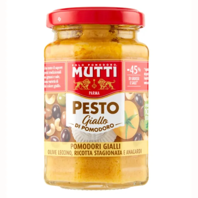 Molho Italiano Mutti Pesto Amarelo 180g - Mutti