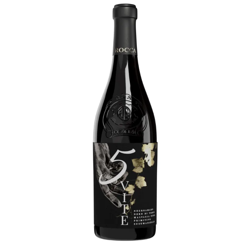 Vinho Tinto Italiano 5 Vite Rosso Puglia 750ml