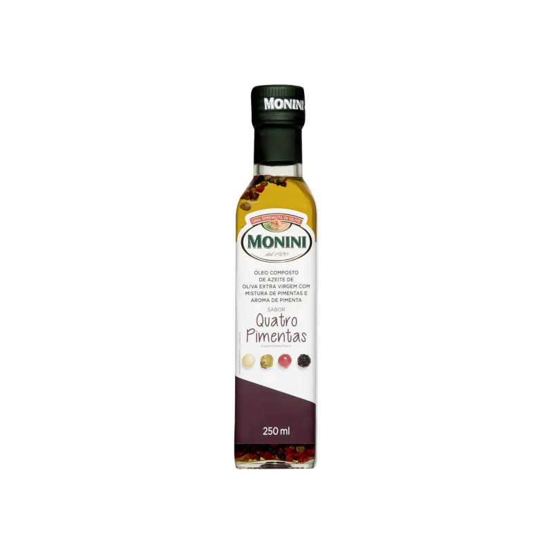 Azeite de Oliva Italiano Monini Extravirgem Quatro Pimentas 250ml - Monini