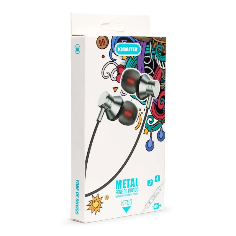 Fone de Ouvido com Microfone P2 Ican Unidade