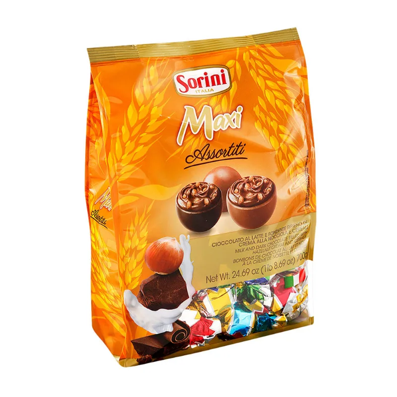 Bombom Maxi Assortiti Sorini Itália Pacote 700g