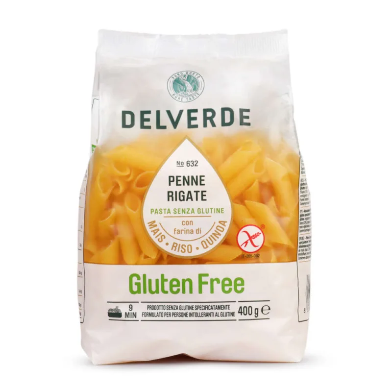 Massa Italiana Delverde Penne Rigate Sem Glúten 400g - DELVERDE - Mercearia E Gastronomia