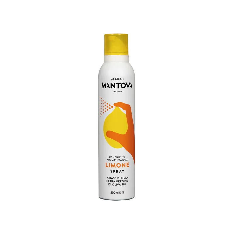 Azeite de Oliva Italiano Fratelli Mantova Extravirgem Limão Spray 200ml - Fratelli Mantova - Mercearia