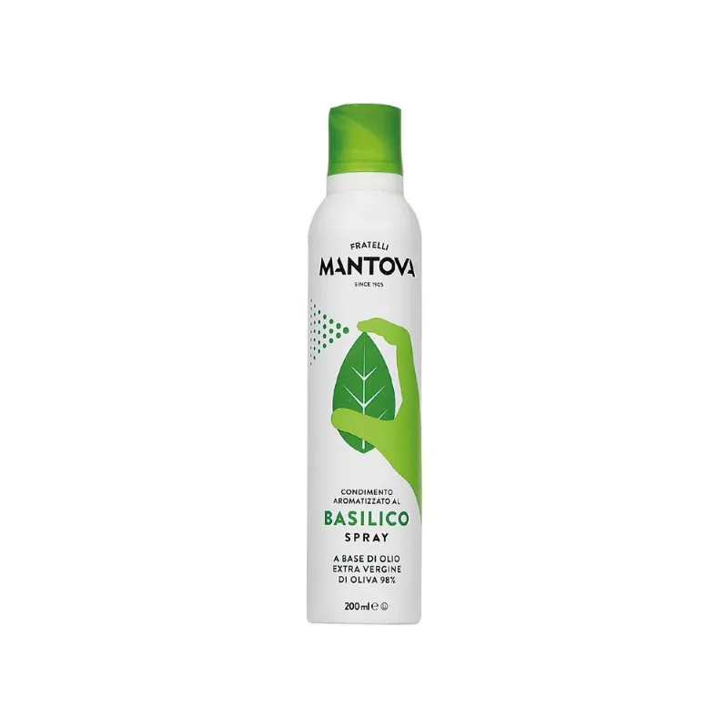 Azeite de Oliva Italiano Mantova Extravirgem Manjericão Spray 200ml