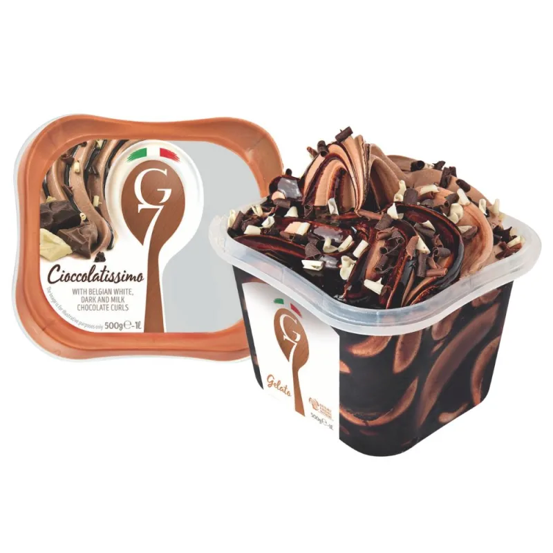 Sorvete Italiano G7 Chocolate 1L - G7 - Sorvete