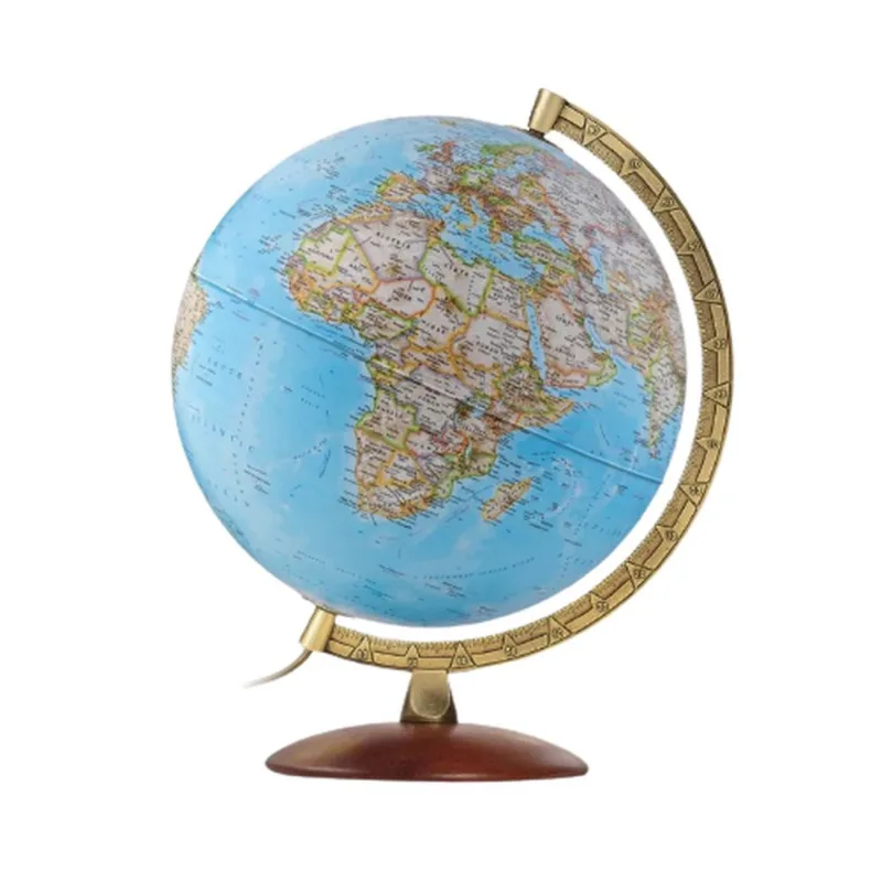 Globo Terrestre Gold Classico 30cm National Geographic Luminoso Tecnodidattica