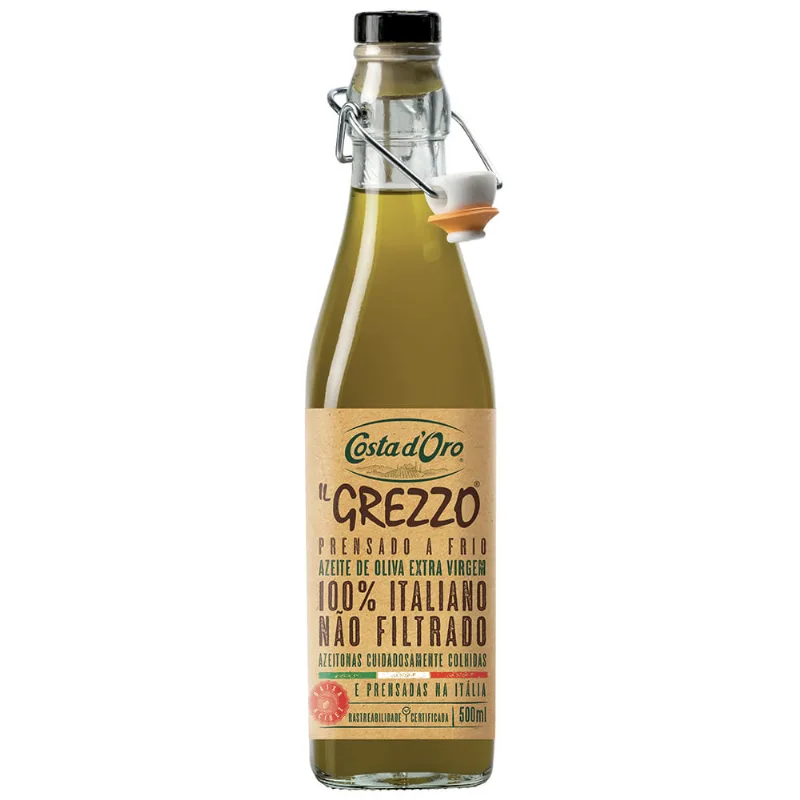 Azeite de Oliva Costa D'Oro Extra Virgem Não Filtrado 500ml