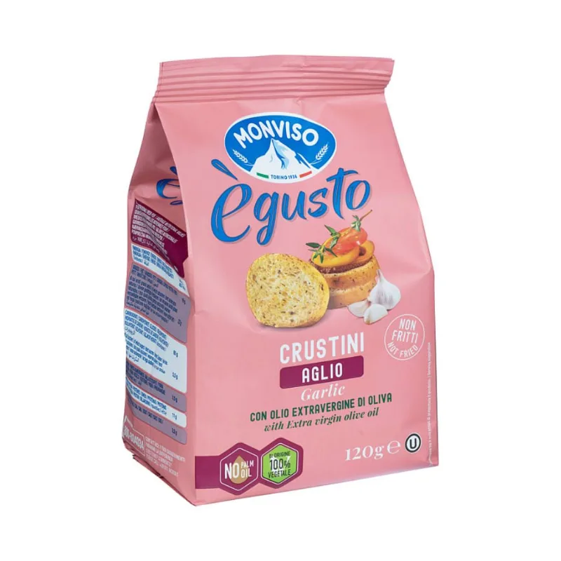 Torrada Italiana Mini Crostini Alho Monviso 120g
