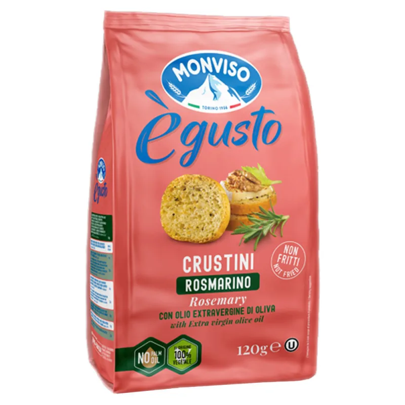 Torrada Italiano Monviso Mini Alecrim 120g - Monviso - Importados