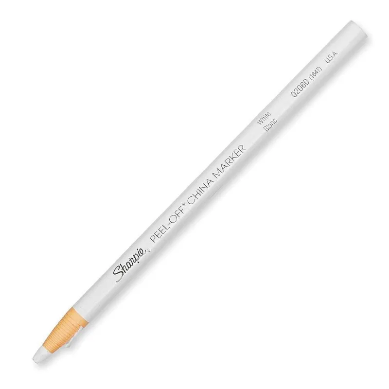 Lápis Dermatográfico Marcador De Cera Branco 01und Sharpie