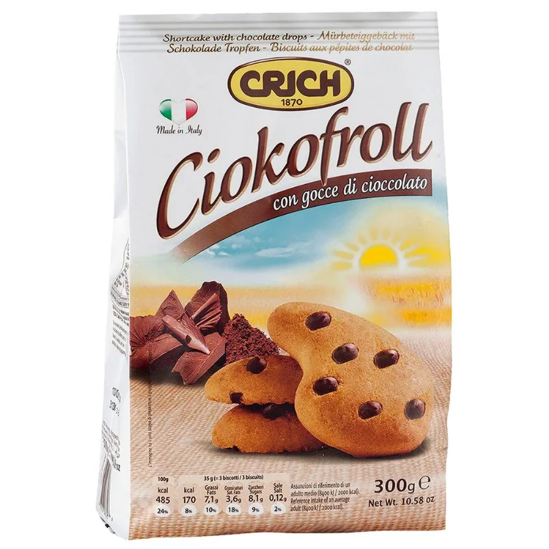 Biscoito Crich 300g Ciokofroll Got.Choc