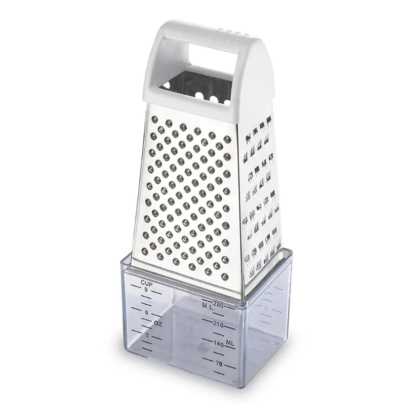 Ralador 4 Faces Inox Ghidini com Recipiente Inox