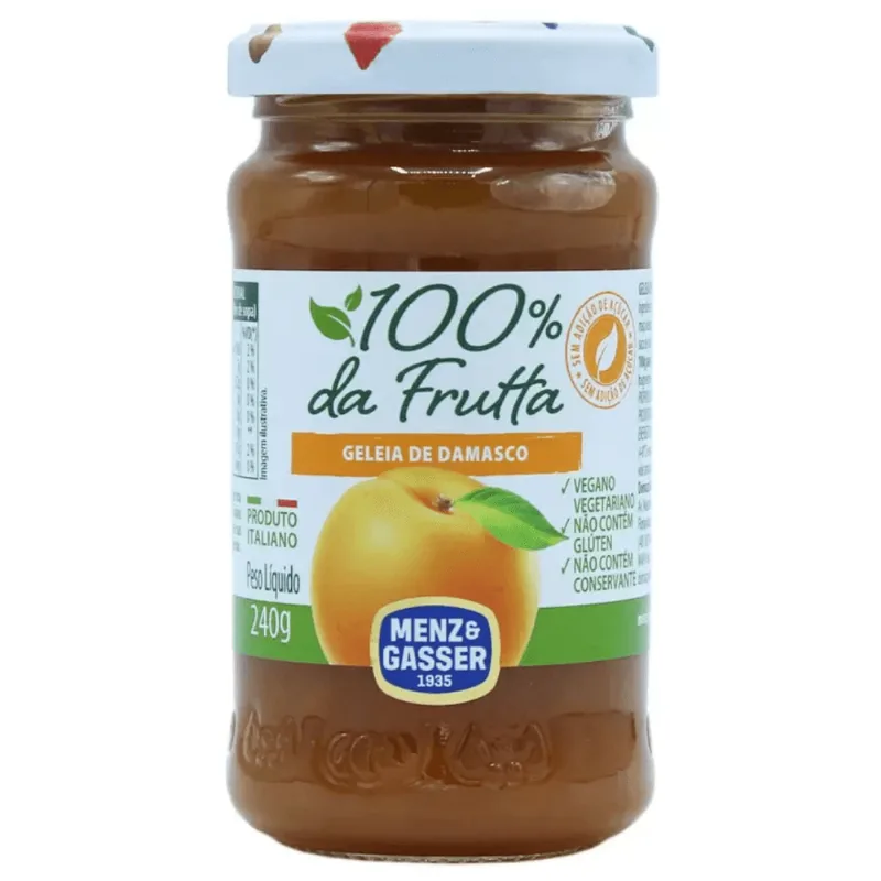 Geleia Menz & Gasser 100% Da Frutta Damasco 240g