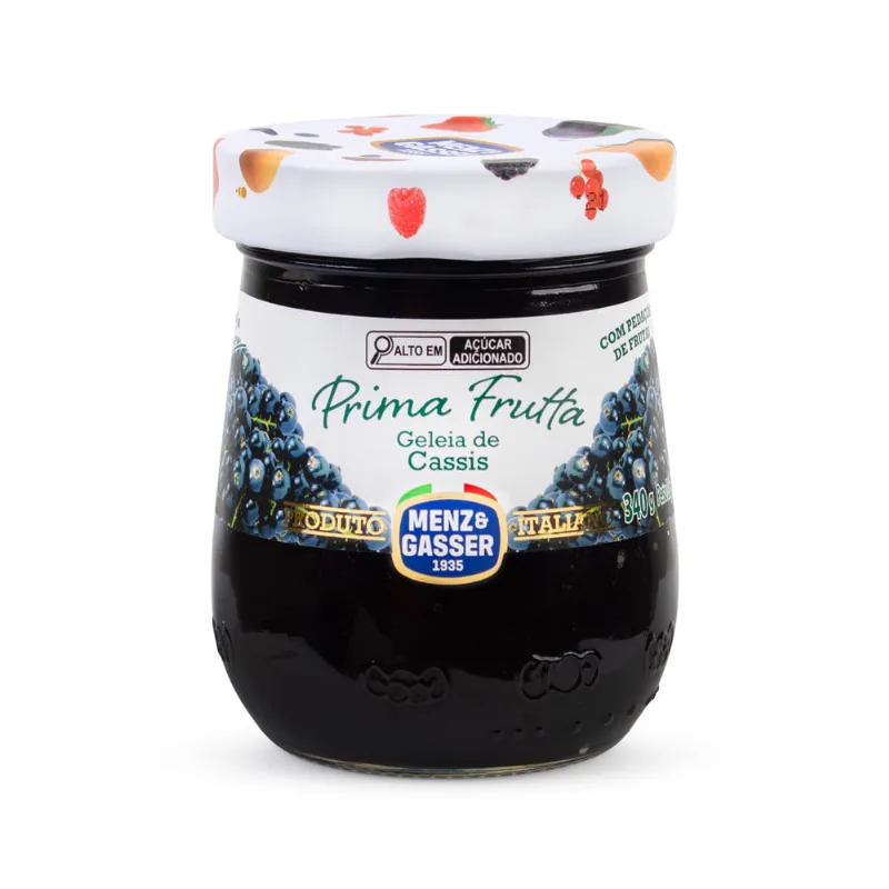 Geleia Menz & Gasser Prima Frutta Cassis Vidro 340g