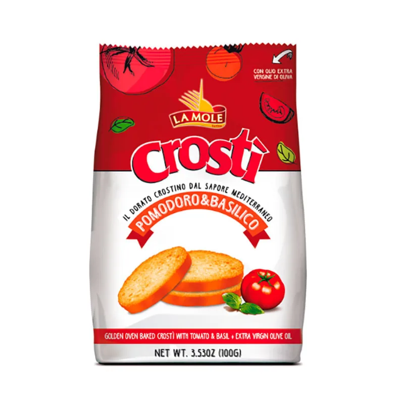 Torrada Italiana La Mole Crosti Tomate Pacote 100g