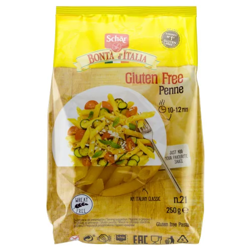 Massa Alimentícia Sem Glúten Zero Lactose Penne Bontà D Italia Schär Pacote 250g - SCHAR - Mercearia