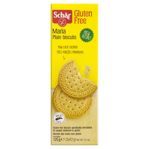 Biscoito Maria Sem Glúten Schär Caixa 125g 3 Unidades - SCHAR