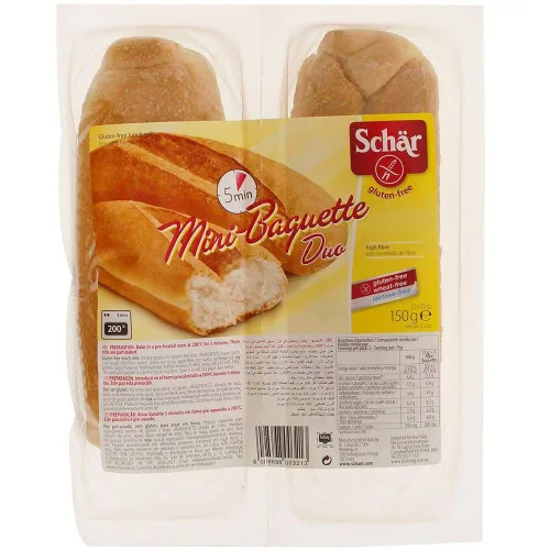 Mini Baguete Sem Glúten Sem Lactose Schar - YULO TOYS INC - Mercearia